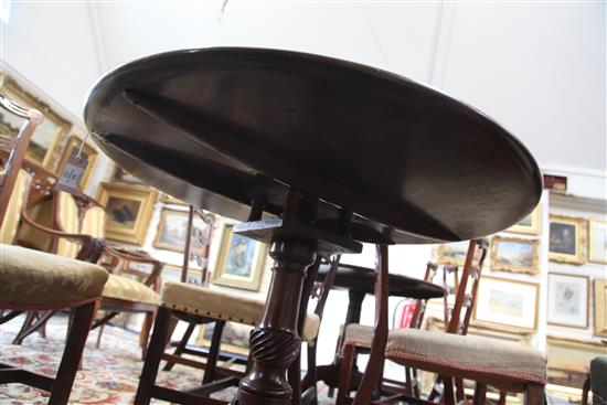 A George III mahogany tea table, W.3ft 1.5in. H.2ft 4in.